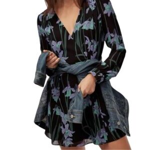 Aritzia Sunday Best Long Sleeve Wrap Dress